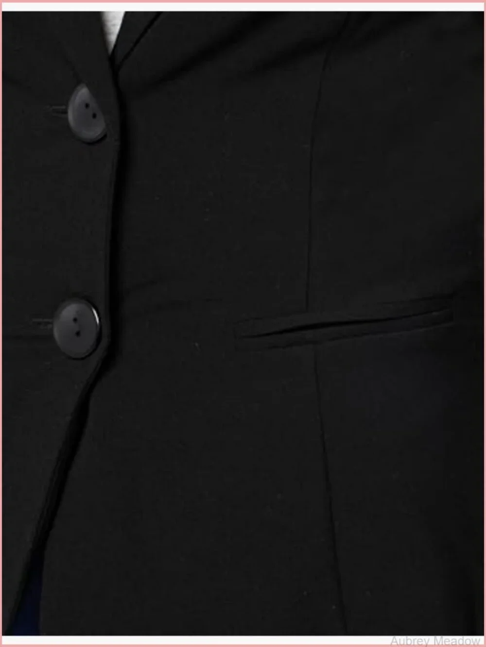 Womens Long Sleeve Button Welt Blazer Suit Jacket Notch Collar Slim Fit Work